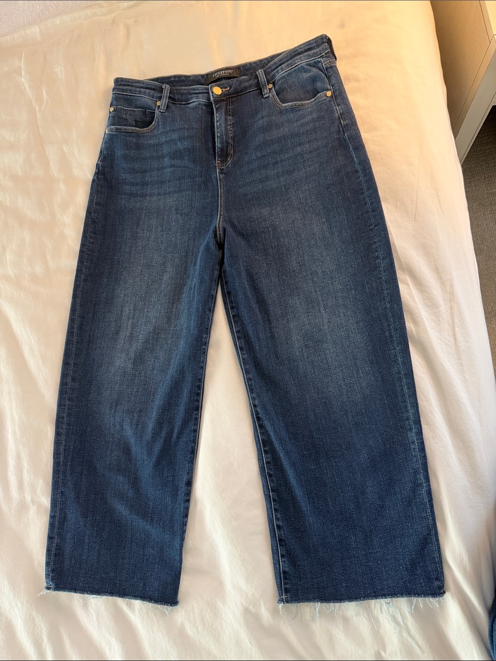 Liverpool Dark Blue Wide-Leg Jeans
